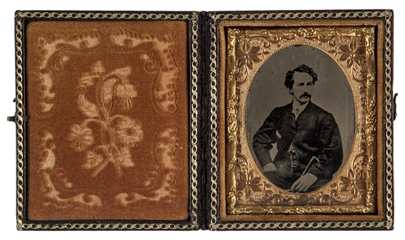 John Wilkes Booth Original 1863 Ninth Plate Tintype